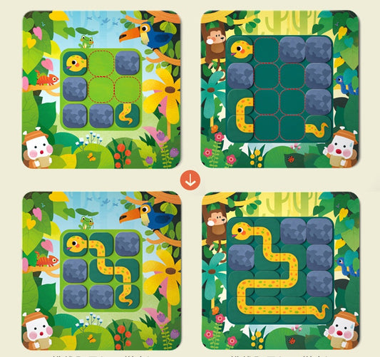 Puzzle thinking Jiugongge parent-child board game toys