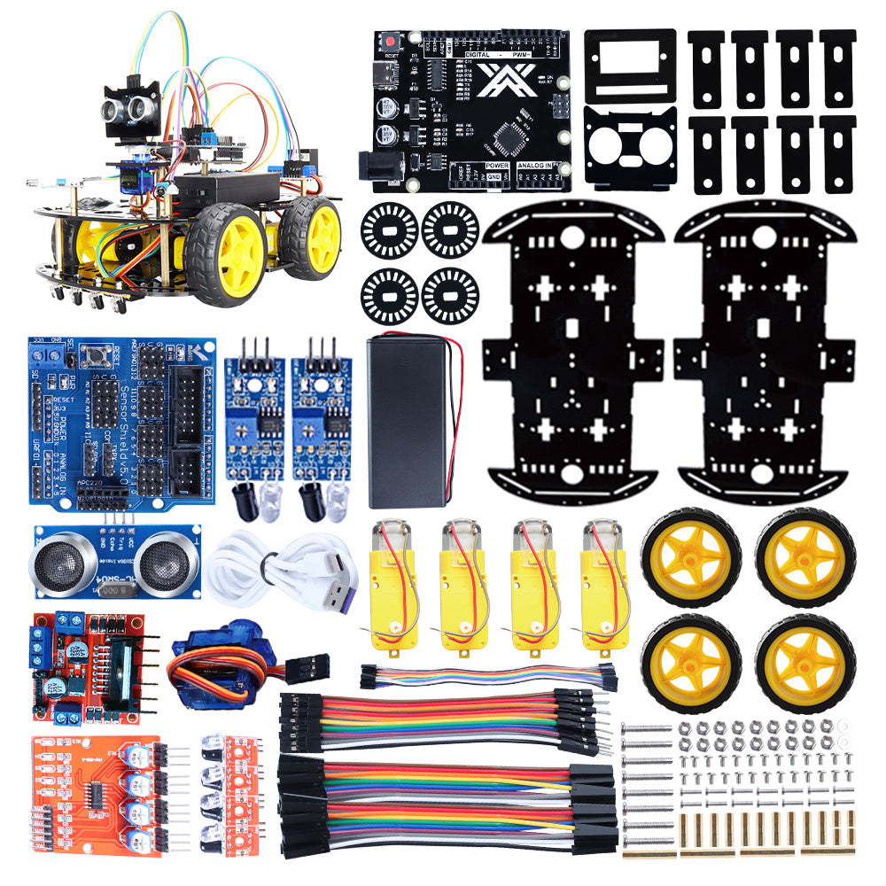 Ultrasonic Obstacle Avoidance Intelligent Car Toy