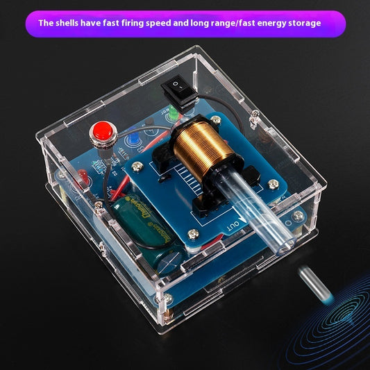 Electromagnetic Gun DIY Kit Remote Projectile High Voltage Coil Boost Circuit Board Making Welding Electronic Science Experiment