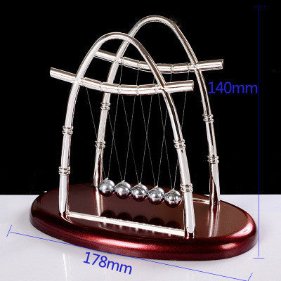 Newtons Cradle Steel Balance Ball Physics Science Pendulum Metal Craft Educational Toy Home Desk Decoration Girl Kids Toy Gift