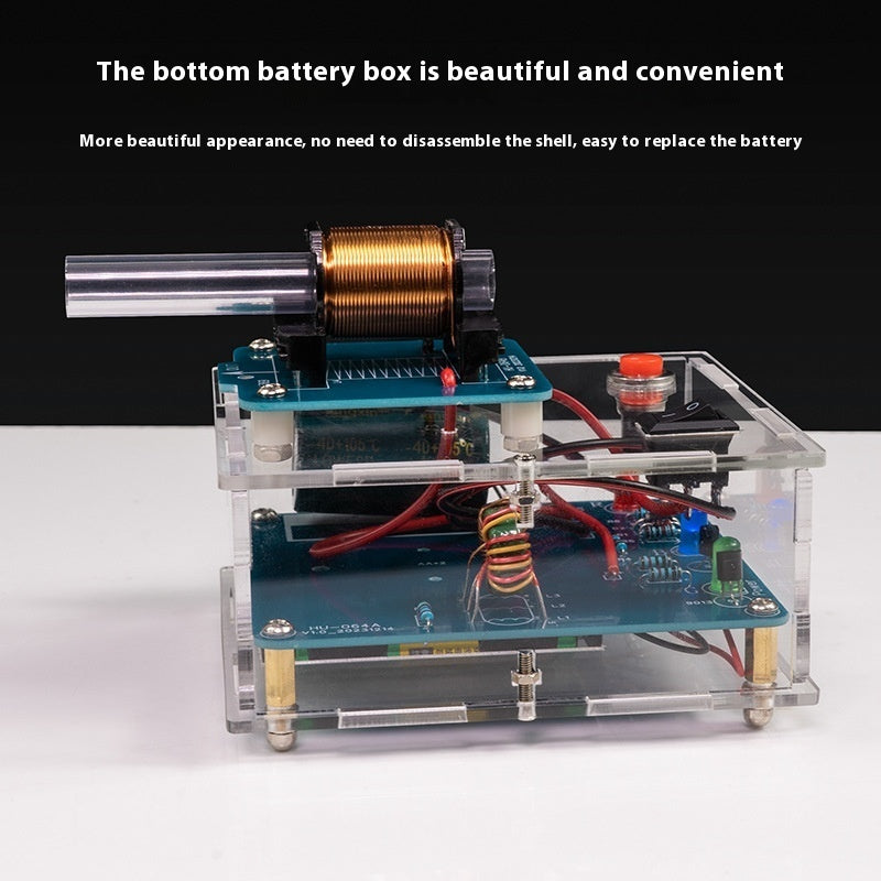 Electromagnetic Gun DIY Kit Remote Projectile High Voltage Coil Boost Circuit Board Making Welding Electronic Science Experiment