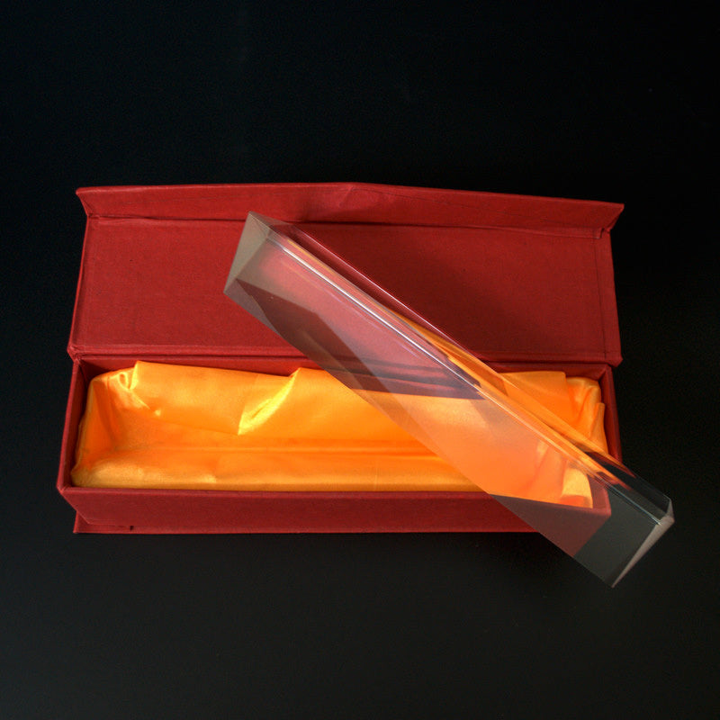 Simple Glass Triangular Prism Teaching Experiment