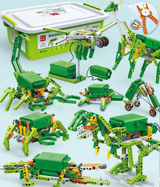 Science And Education Building Blocks Electric Mechanical Gear Set Assembled Teaching Material Toy Set - 2