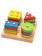 Baby Game Toys Wooden Puzzle Educational Toy Geometric shapes Game Toys Stick Baby Kid Children Intelligence Puzzle for Kid