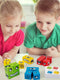 Wooden Expressions Toy Wooden Magic Cube Face Pattern Building Blocks Educational Montessori Toys Wooden Matching Block Puzzles