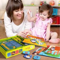 Puzzle thinking Jiugongge parent-child board game toys
