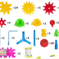 Electric Gears 3D Model Building Kits Plastic Brick Blocks Educational Toys for Kids