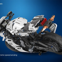 7047 Racing Motorcycle Assembled Building Blocks Boy Model Toy