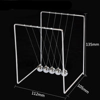 Newtons Cradle Steel Balance Ball Physics Science Pendulum Metal Craft Educational Toy Home Desk Decoration Girl Kids Toy Gift