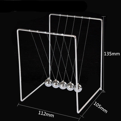 Newtons Cradle Steel Balance Ball Physics Science Pendulum Metal Craft Educational Toy Home Desk Decoration Girl Kids Toy Gift