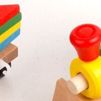 Wooden Train Three-section Tractor Toy Children's Intelligence Puzzle Toys Educational Toys
