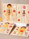 Kids Wooden Montessori Toys Human Body Organs Puzzles Educational Toy Preshool Kindergarten Learning Activities Busy Board