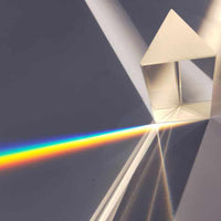 Simple Glass Triangular Prism Teaching Experiment