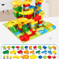 Race Run DIY Small Block Compatible City Building Blocks Funnel Slide