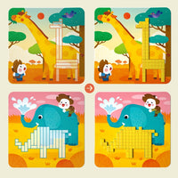 Puzzle thinking Jiugongge parent-child board game toys