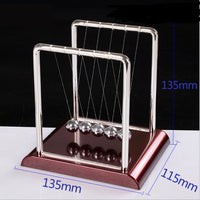 Newtons Cradle Steel Balance Ball Physics Science Pendulum Metal Craft Educational Toy Home Desk Decoration Girl Kids Toy Gift