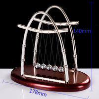 Newtons Cradle Steel Balance Ball Physics Science Pendulum Metal Craft Educational Toy Home Desk Decoration Girl Kids Toy Gift