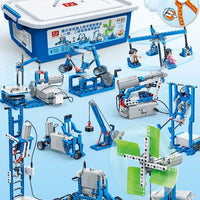 Science And Education Building Blocks Electric Mechanical Gear Set Assembled Teaching Material Toy Set