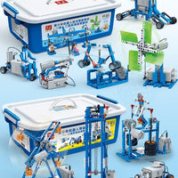 Science And Education Building Blocks Electric Mechanical Gear Set Assembled Teaching Material Toy Set