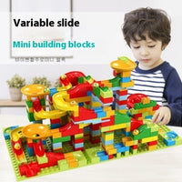 Race Run DIY Small Block Compatible City Building Blocks Funnel Slide