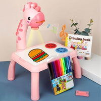 Led Projector Art Drawing Table Toy Children Painting Board Desk Arts and Crafts Projection Educational Learning Gifts Toys