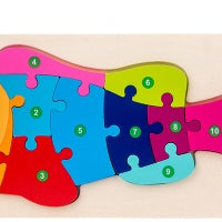 Children's Cartoon Number Animal Puzzle