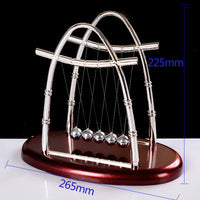 Newtons Cradle Steel Balance Ball Physics Science Pendulum Metal Craft Educational Toy Home Desk Decoration Girl Kids Toy Gift