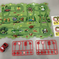 Children Puzzle Electric Railroad Speeder DIY Assembly Electric Car Automatic Rail City Scene Construction Education Toy Gift