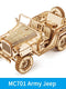 Robotime ROKR Train Model 3D Wooden Puzzle Toy Assembly Locomotive Model Building Kits for Children Kids Birthday Christmas Gif MC701- MC701