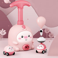 Balloon Car Toys For Babies 2 To 4 6 Years Kids Educational Air Power Balloon Car Launch Tower Montessori Toy For Children Gift