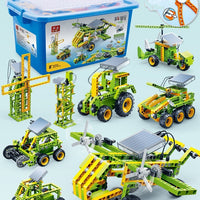 Science And Education Building Blocks Electric Mechanical Gear Set Assembled Teaching Material Toy Set