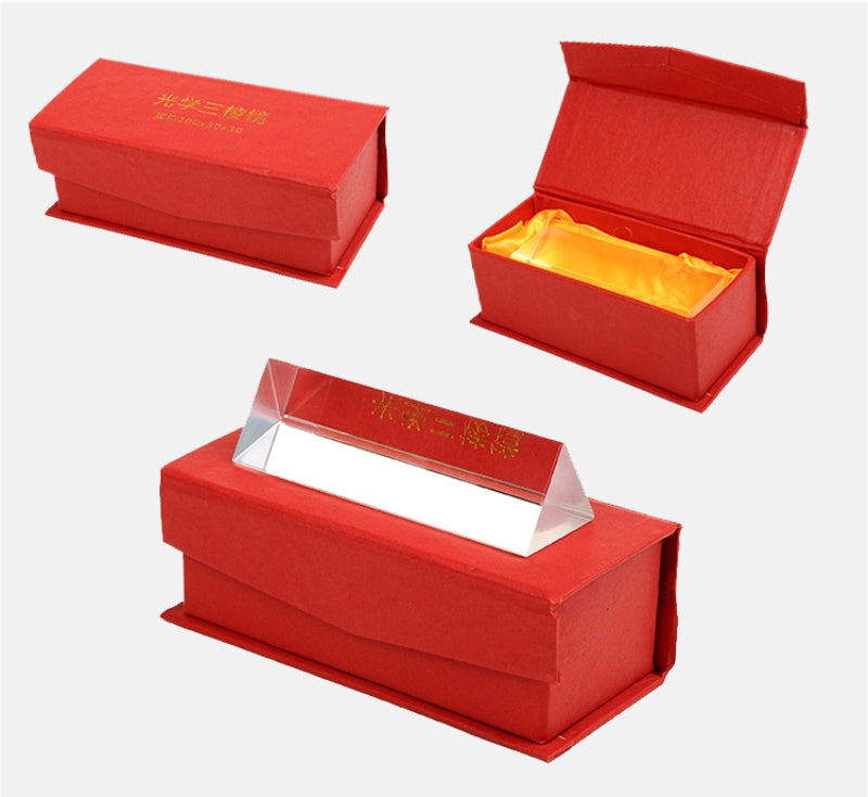 Simple Glass Triangular Prism Teaching Experiment