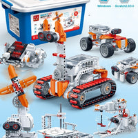 Science And Education Building Blocks Electric Mechanical Gear Set Assembled Teaching Material Toy Set - 2