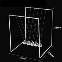 Newtons Cradle Steel Balance Ball Physics Science Pendulum Metal Craft Educational Toy Home Desk Decoration Girl Kids Toy Gift